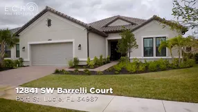 Tranquil Lakefront Views in the Gated Resort Style 55+ Community in Port St. Lucie!