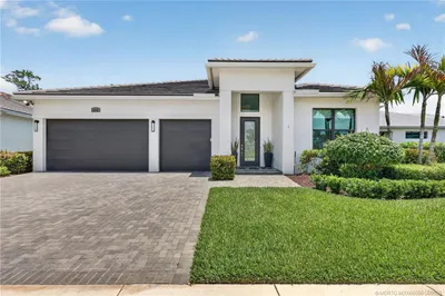 Front of home overlooks a Lakeview and backyard ov