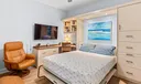 wall bed in open position