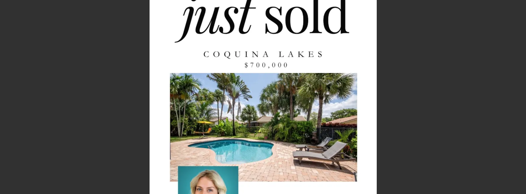 Just Sold in Coquina Lakes!