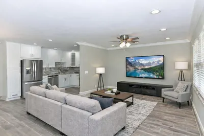 Virtually Staged living room