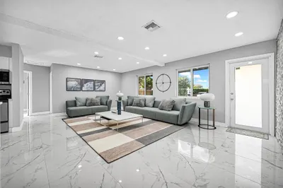 Huge Living Room Virtually Staged