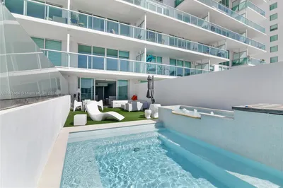 Balcony with private pool