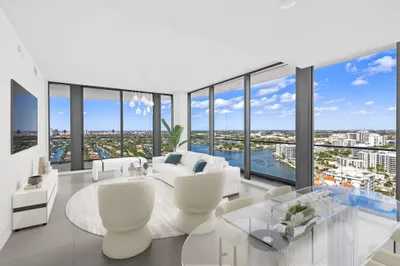 Virtually staged Living room