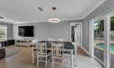 Combination living dining room