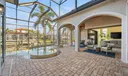 Open Courtyard Pool Area with Arches to the Lanai