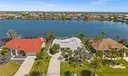 Aerial View of the Front showing the Long Water Views across the Lake