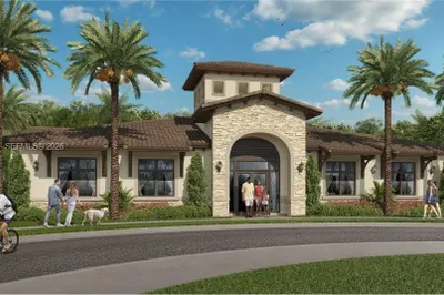 Beautifully maintained community entrance welcomin