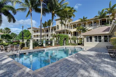 Penthouse location overlooking the community pool