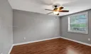 Master Bedroom with Wood floors!