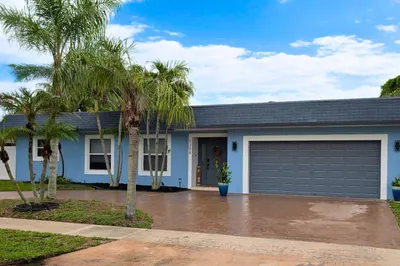 Garage and large driveway