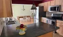 Kitchen with large working counterspace