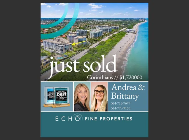 Just Sold in Corinthians!