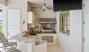 Outdoor kitchen with Grill, Hood Fan and Sink
