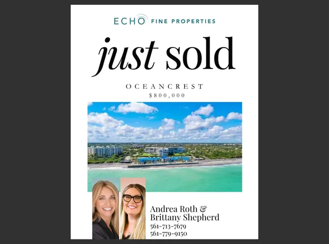 Just Sold in Oceancrest!