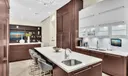 Large island with a separate sink