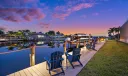 The evening on the dock