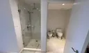 Shower,  toilet and bidet areas
