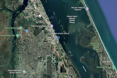 WIDE AERIAL SHOWING LOCATIONS NEAR SITE