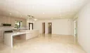 Stunning kitchen with elongated quartz island