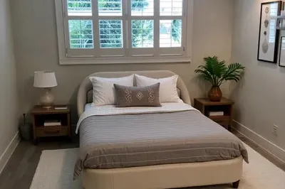 AI Staged Guest Bedroom