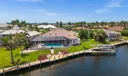 Aerial view of the 161 feet of Gulf Access frontage