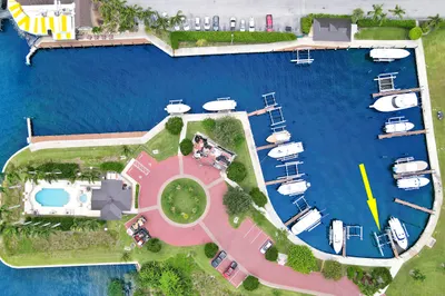 Aerial of Boat Slip