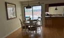 kitchen eating with Pool view