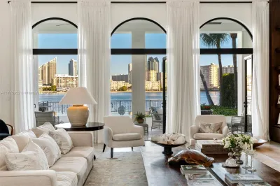 Stunning living room seamlessly blends luxury and