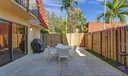 Fenced in courtyard