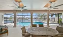 Have lunch poolside
