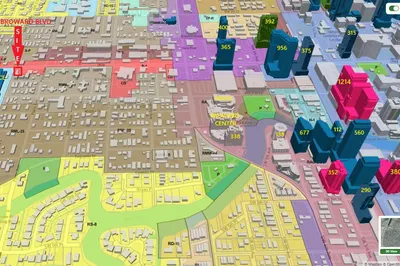 Downtown New Development Map with Residential Unit