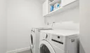 full washer dryer utility room on second floor