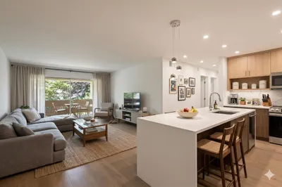 Kitchen Lounge view (staged)