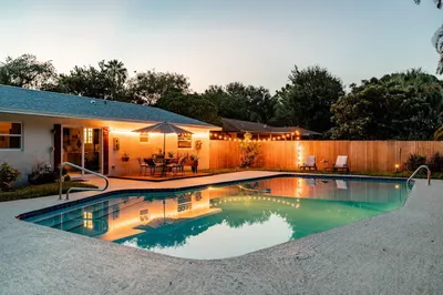 Backyard Night View