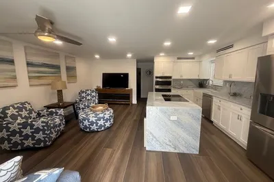 from entrance into unit