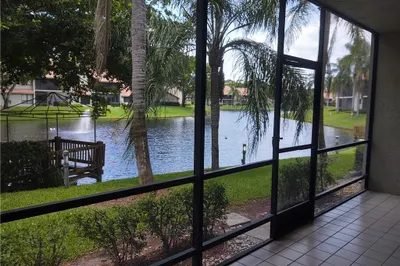 View from screened in patio