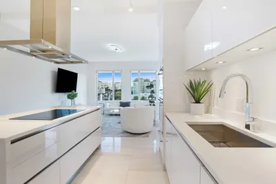Kitchen with Italian cabinetry and integrated appl