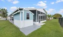 Shed and screened patio