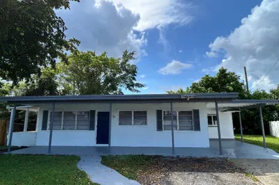 front of the house