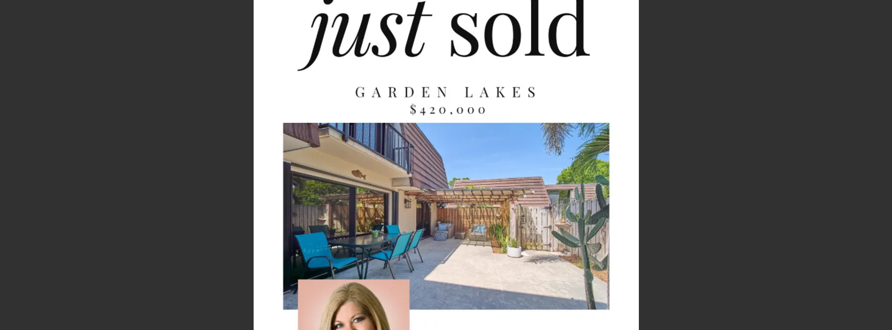 Just Sold in Garden Lakes!