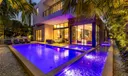 Pool by sunset