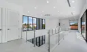 Beautiful Modern Railings, Double Volume Entry.