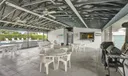 Screened in outdoor patio
