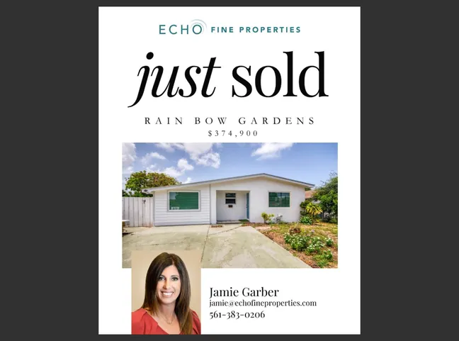 Just Sold in Rain Bow Gardens!