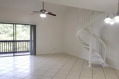 Family Room and Spiral Staircase