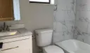 Guest bathroom was totally renovated.