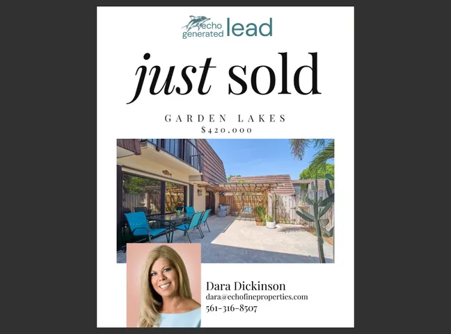 Just Sold in Garden Lakes!