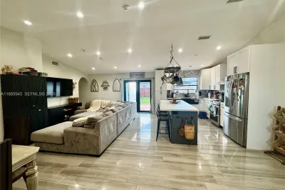 Open Concept Kitchen/Living Room Area