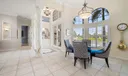 Dining area at the front